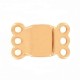 DQ metal Magnetic clasp 3 rings Rose gold